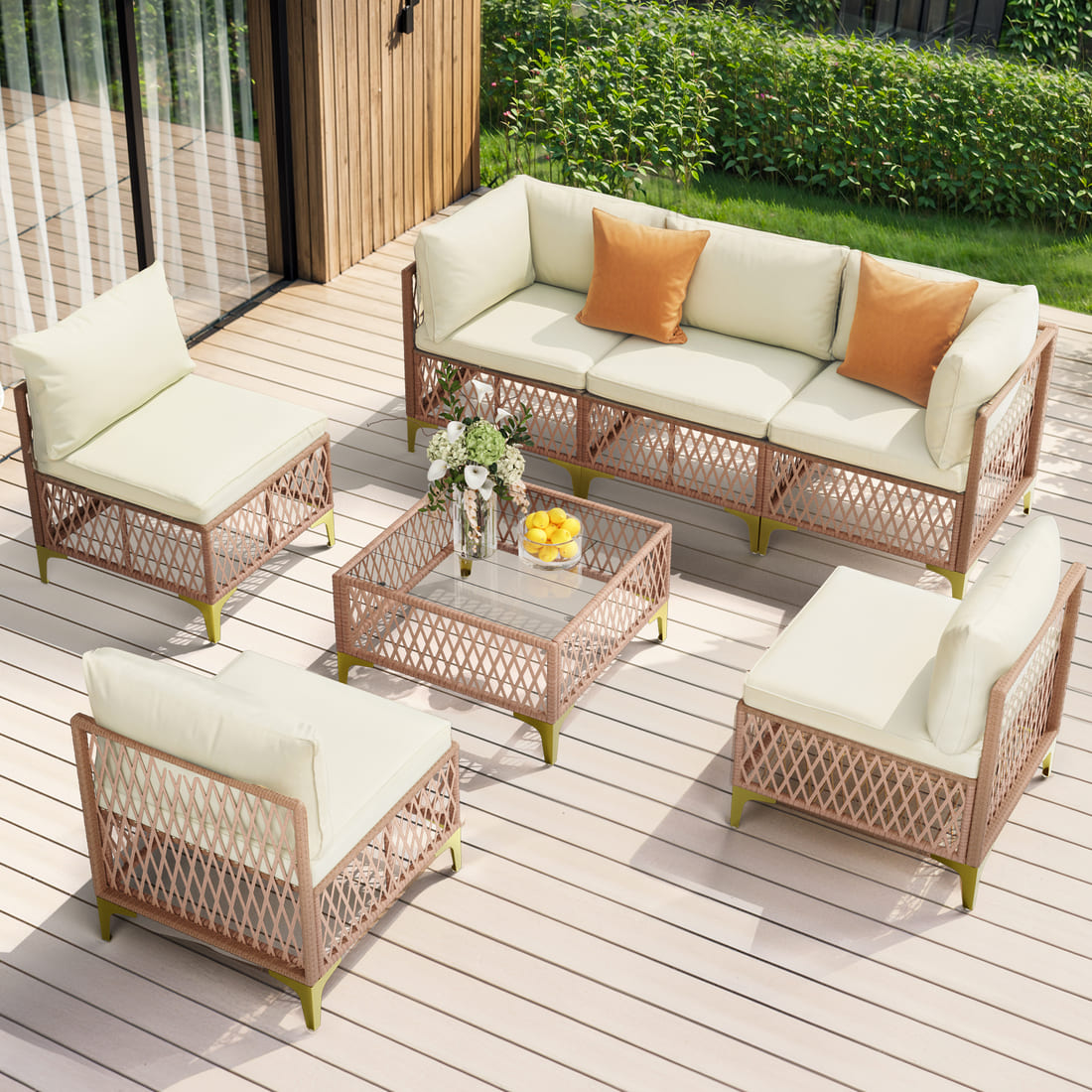 Axis Boho Outdoor Sectional Set