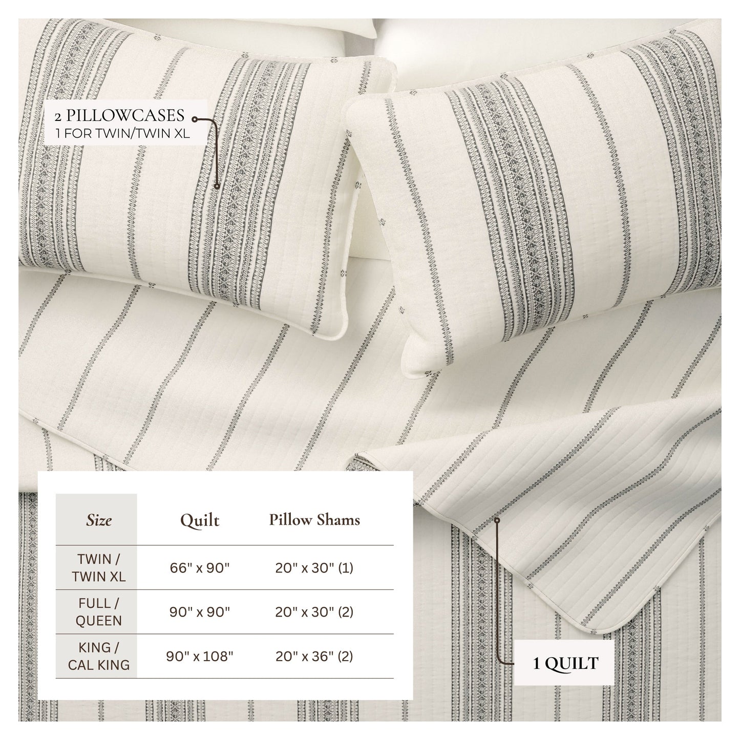 Wesley Collection Quilt Set