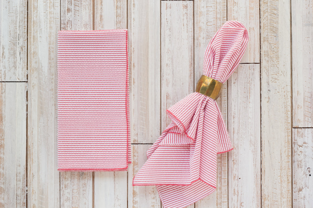 Seersucker Striped Napkins