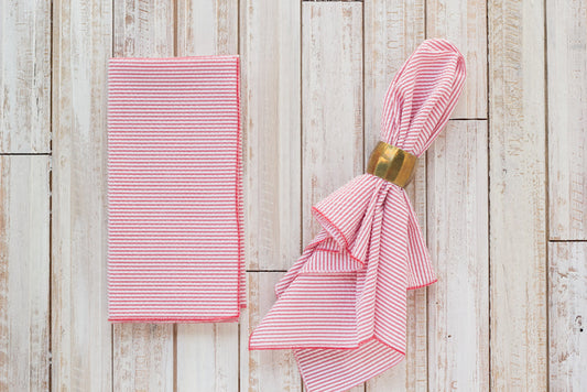 Seersucker Striped Napkins