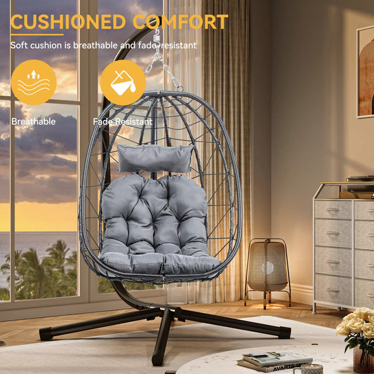 Edin Hanging Egg Chair With Stand