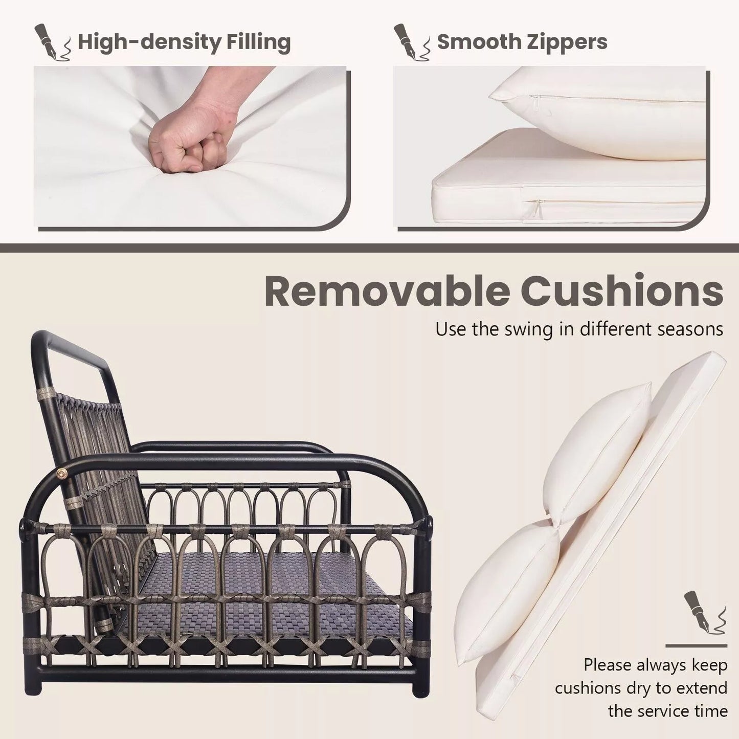 Libby Outdoor Darden Swing Chair