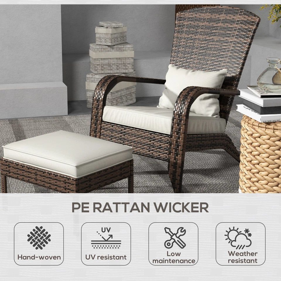 Moore Rattan Adirondack Chair