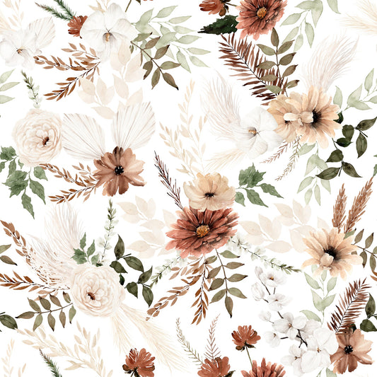 Ana (White) Wallpaper - 6 FT H X 22 FT W
