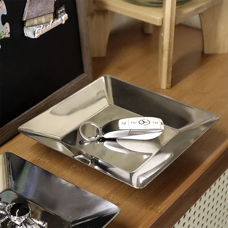 Epeius Nordic Style  Metal Acacia WoodTray