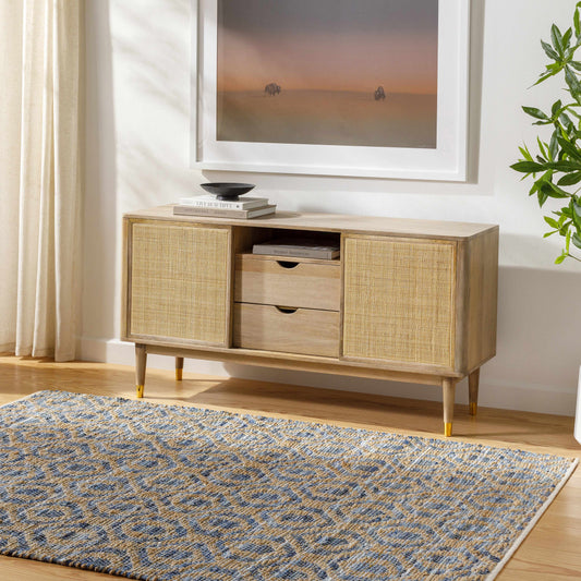 Isaye Blue Area Rug - Clearance