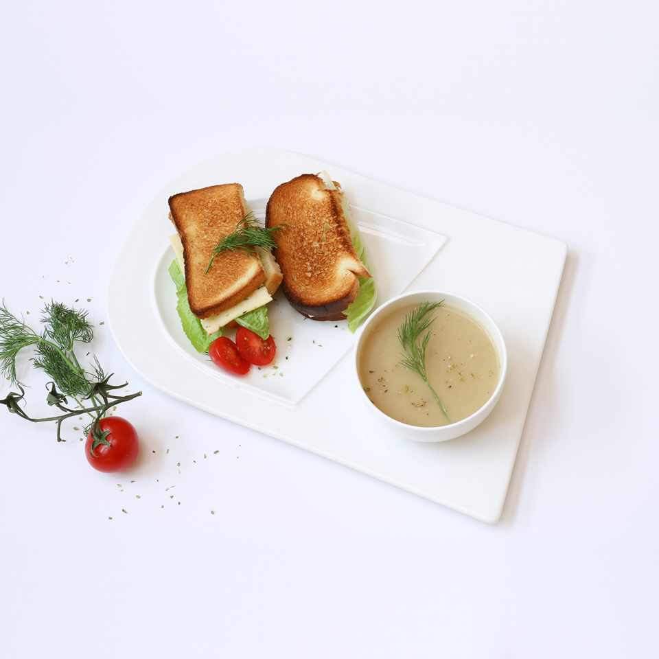 Soup and Sandwich Plate Set