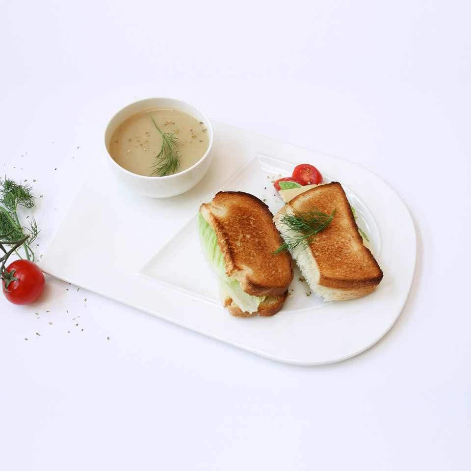 Soup and Sandwich Plate Set