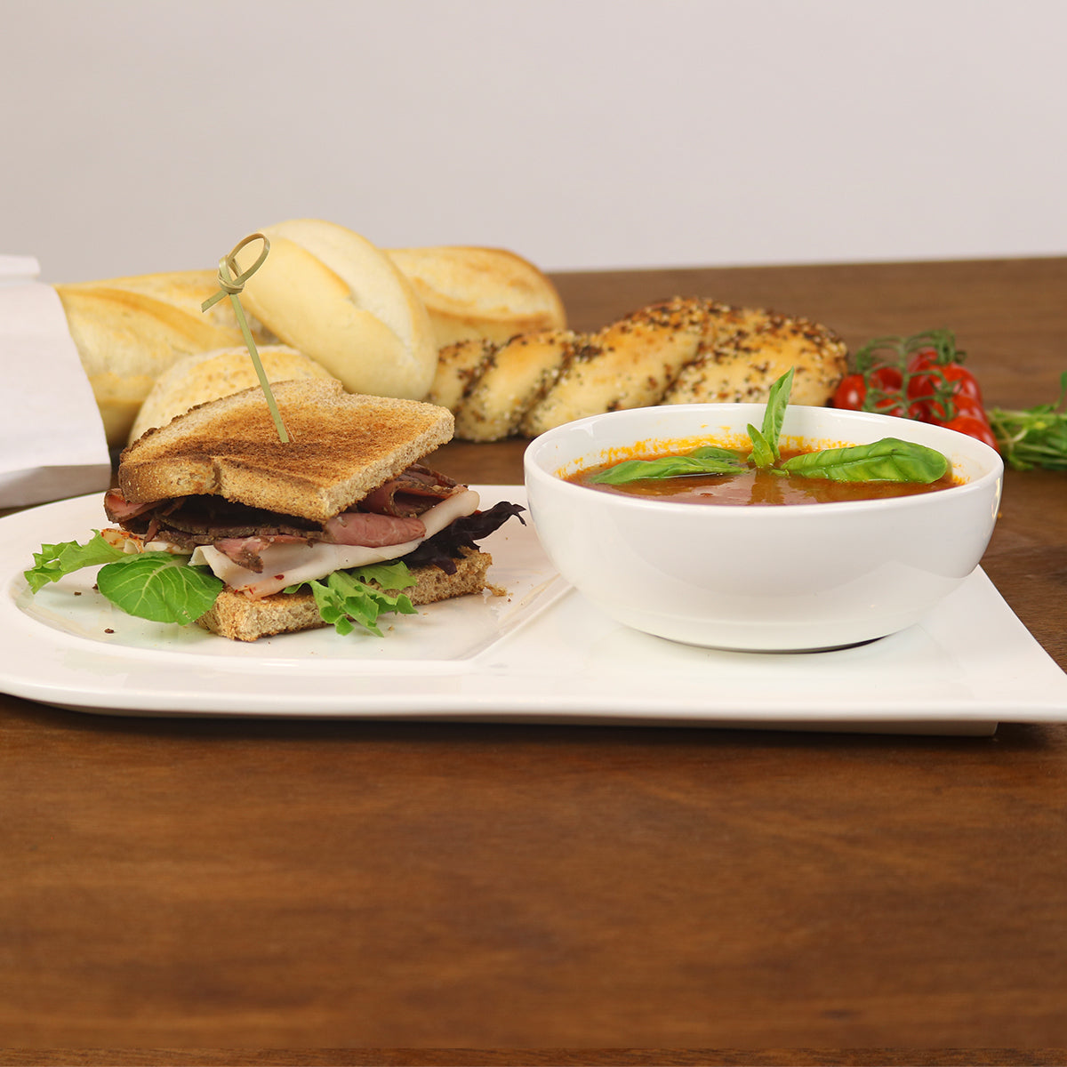 Soup and Sandwich Plate Set