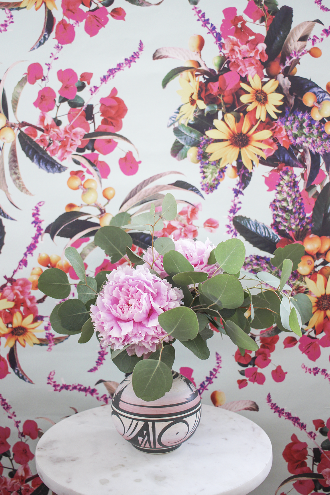 Springtime Wallpaper | pink & blue