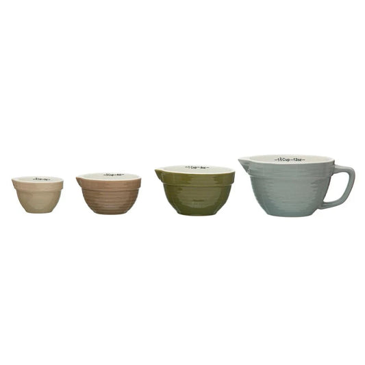 Foundry Stoneware Batter Bowl Measuring Cups