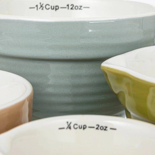 Foundry Stoneware Batter Bowl Measuring Cups