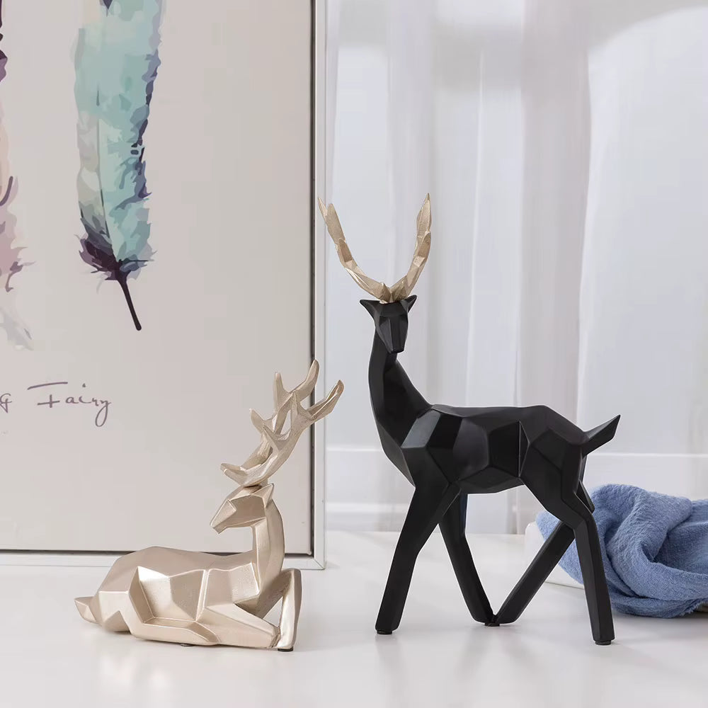 European Style Geometric Tabletop Deer
