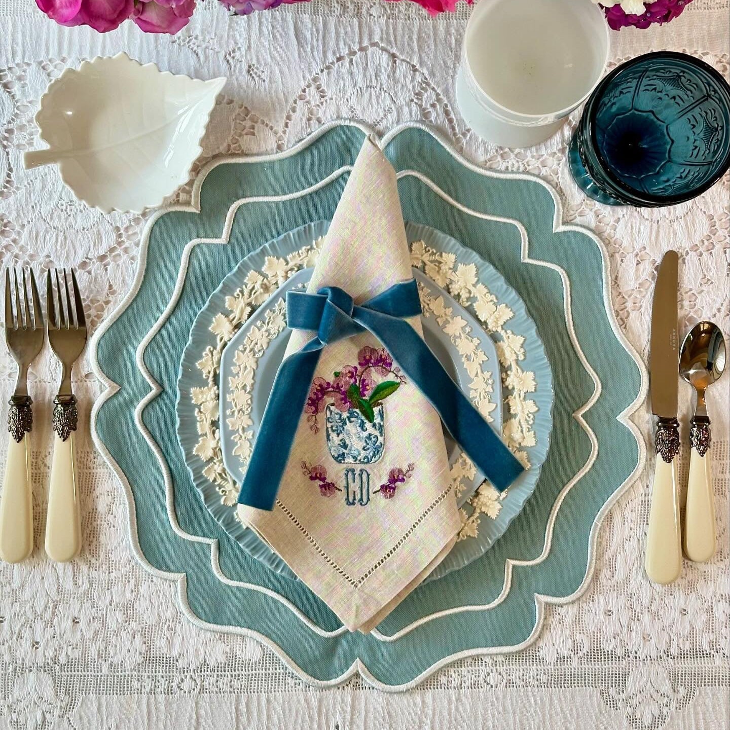 Thrive Blue Handmade Placemat