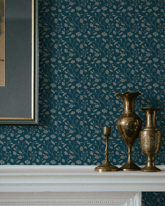 Wild Geranium Wallpaper | Bay Blue