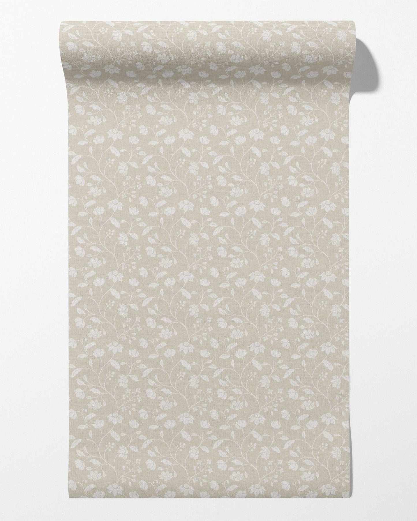 Wild Geranium Wallpaper in Linen Wash