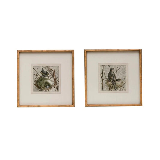 Birdie Wood Framed Wall Art