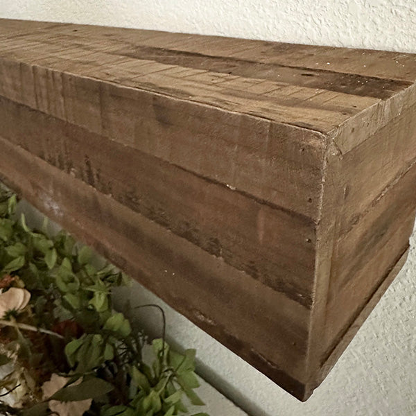Reclaimed Natural Wood Mantle