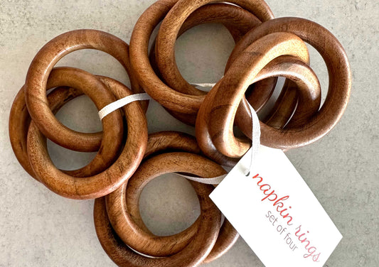 Elote Wood Bangles Napkin Rings