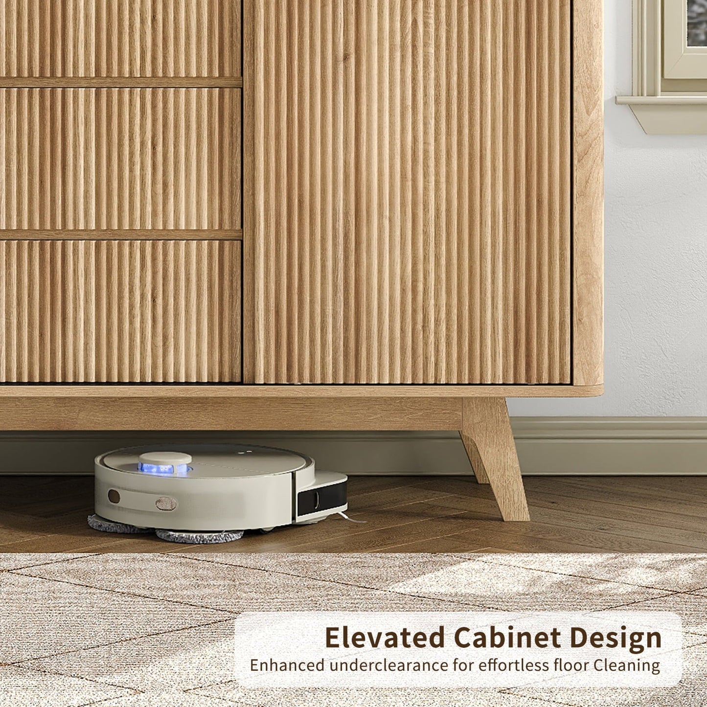 Vektaya Fluted Buffet Cabinet
