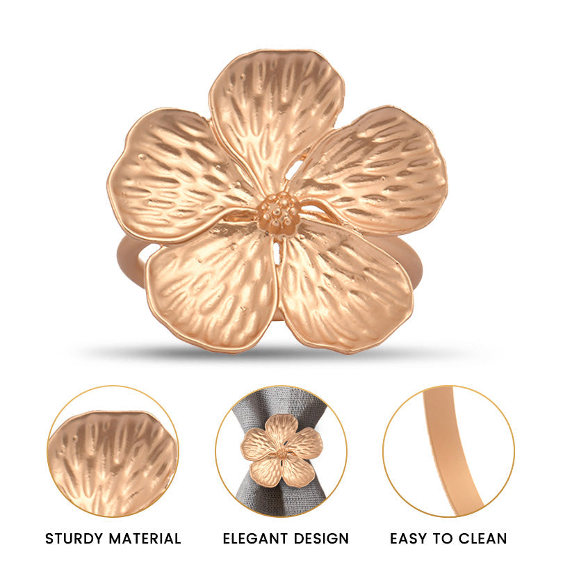 Gold Botanical Napkin Ring