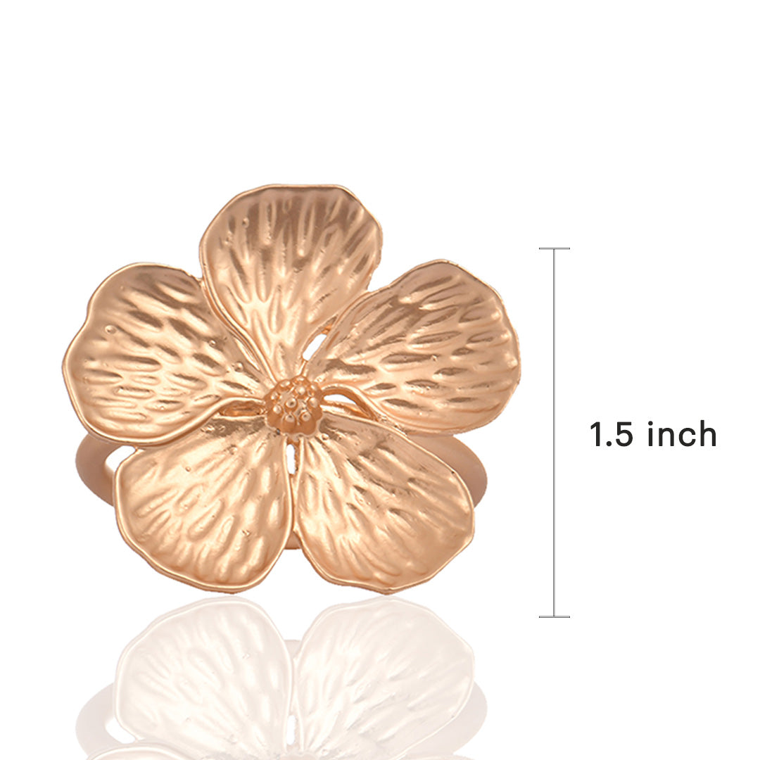 Gold Botanical Napkin Ring