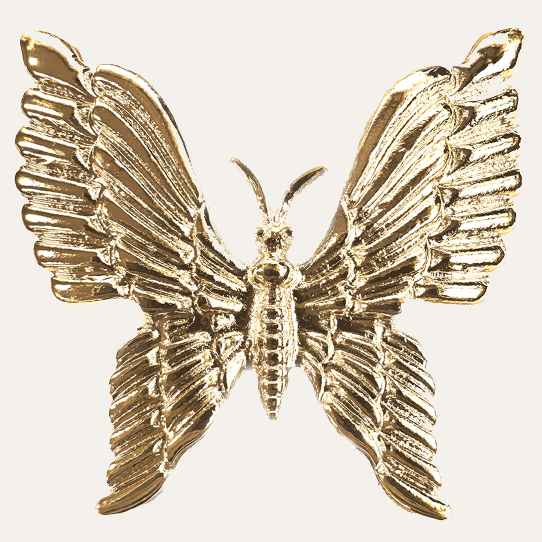 Golden Flutter Napkin Rings