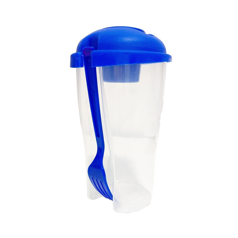 On-The-Go Cup Container with Fork Set