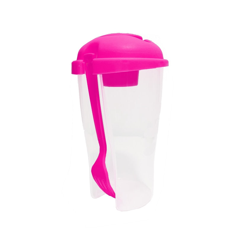 On-The-Go Cup Container with Fork Set