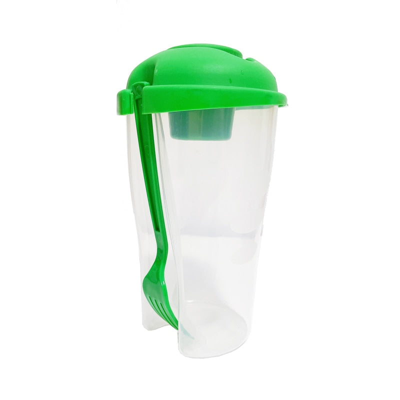 On-The-Go Cup Container with Fork Set