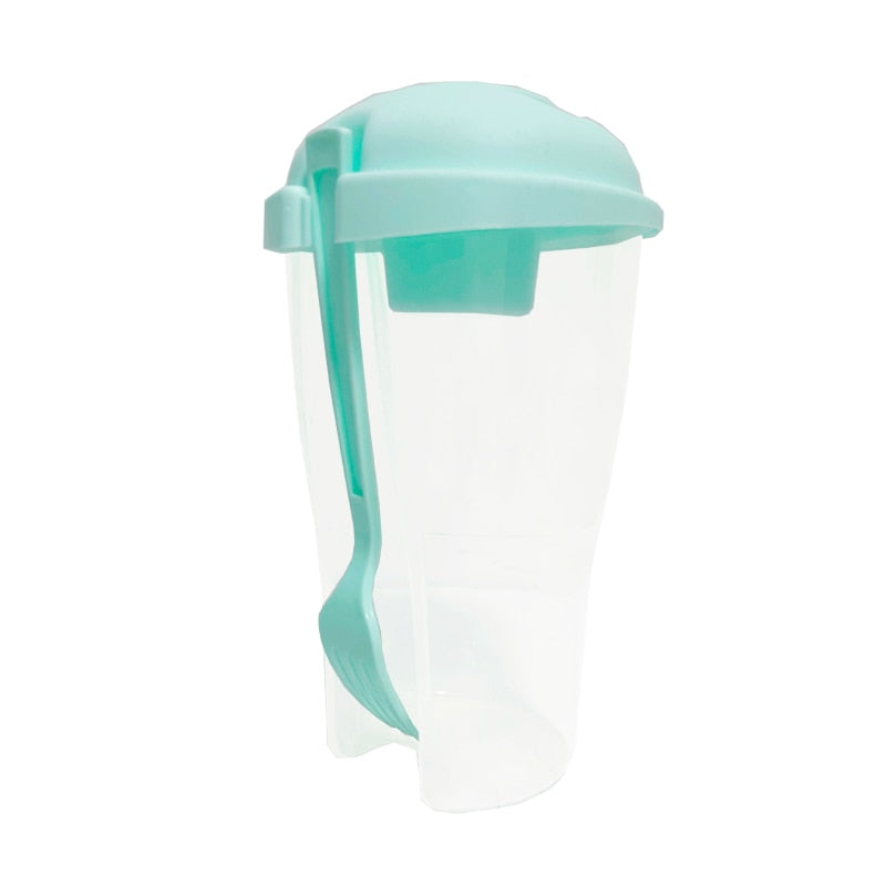 On-The-Go Cup Container with Fork Set