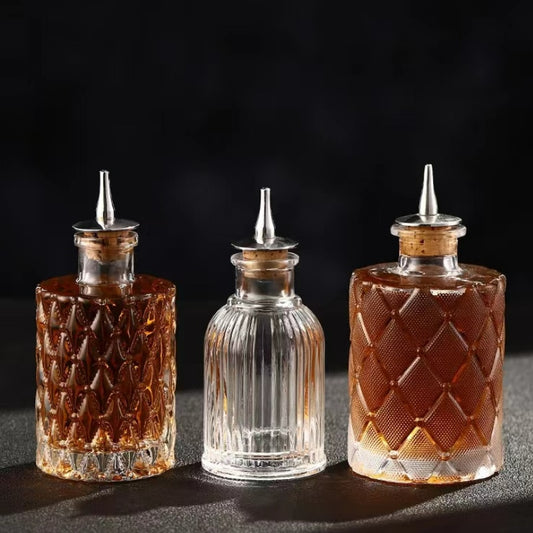 Evoska Cocktail Bitters Bottle Vintage Glass