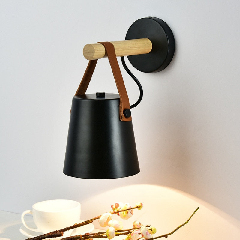 Misha Mod Wooden Wall Sconce